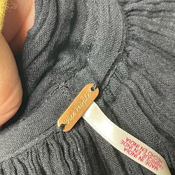 Free People 100 Degree Mini Dress Black Womens M NEW - Picture 10 of 10